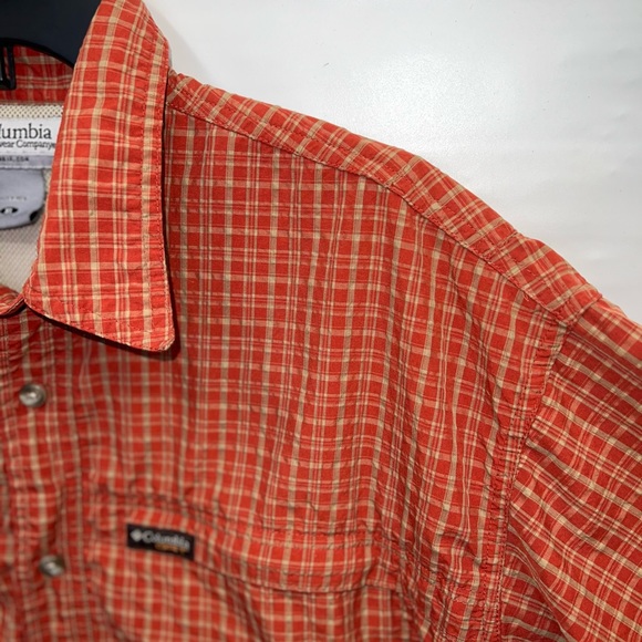 Columbia Shirt Mens Extra Large Multicolor Short Sleeve Vented Cotton Blend - Picture 6 of 15